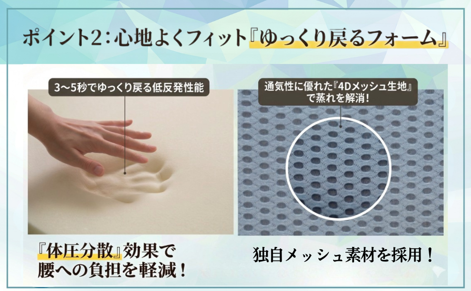 Lumbar Fit™こしらくランバーサポートクッション