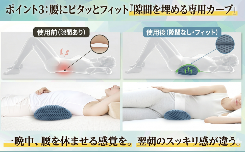 Lumbar Fit™こしらくランバーサポートクッション